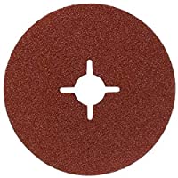 Bosch 2 609 256 248 - Juego de discos lijadores de fibra de 12 piezas para amoladora angular- corindón